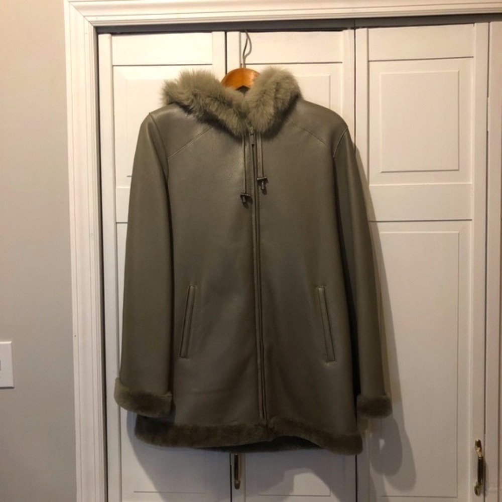 NEW Shearling Sheepskin Women's Leather Coat